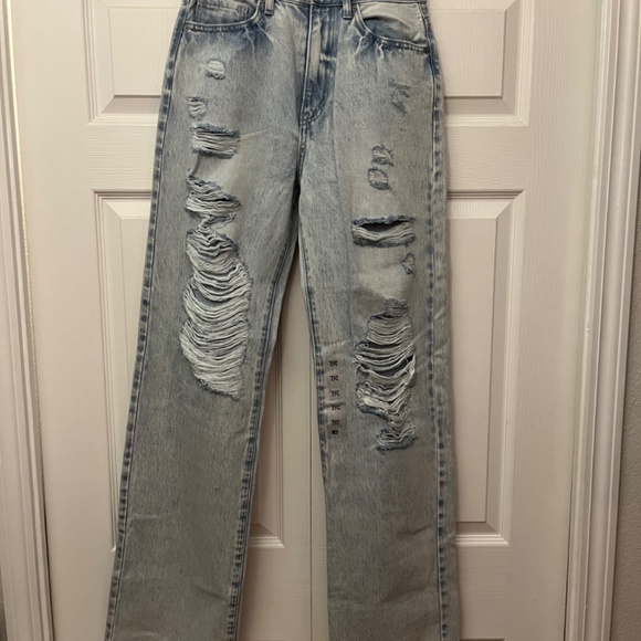 Kan Can Signature High Waisted Wide Leg Jean - Picture 2 of 8